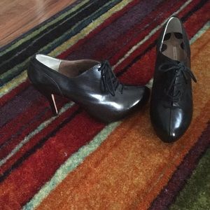 Max Studio Lace Up High Heel Booties